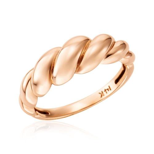갤러리아_[비앤비골드] 14K 플럼 커브 꼬임 트위스트 반지 SRS42135
