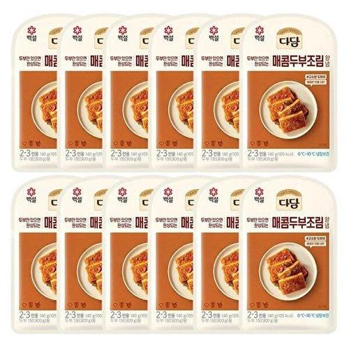 [CJ제일제당]백설 다담 매콤두부조림양념140g x12개