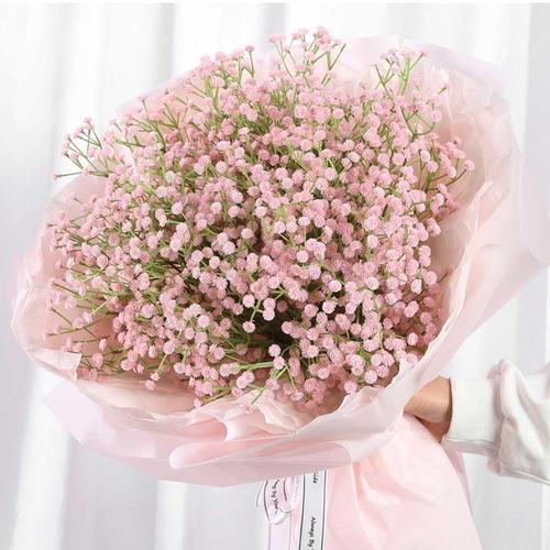 [에이치플러스몰]진짜 생화 같은 안개 꽃 다발 조화 인조 식물 사이트 (WFGRCLN)