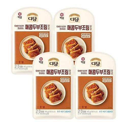 [CJ제일제당]백설 다담 매콤두부조림양념140g x4개