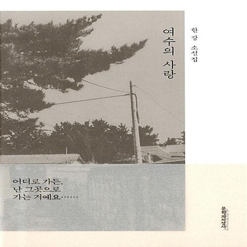 문학과지성사 여수의 사랑 - 한강 소설집