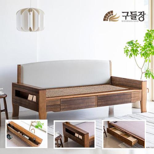 본가 다용도 서랍형 홍맥반석 돌소파