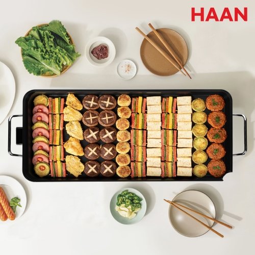 [한경희] 와이드 전기 그릴 특대형 명절 고기불판 전부침기 가정용 77cm / 2026 최신형