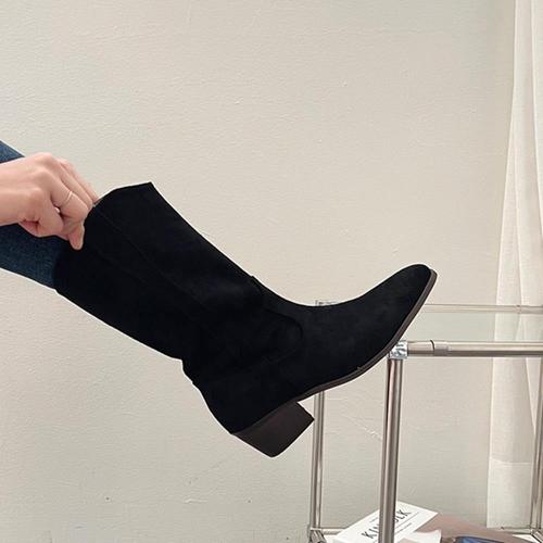 힐 여자롱부츠 워커부츠 통굽 부츠힐 신상 미들부츠 WFK0LQL