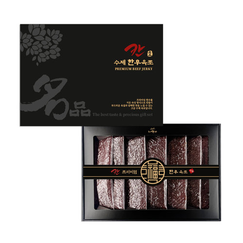 [수제칸육포] 프리미엄 수제 한우육포 선물세트 420g+쇼핑백