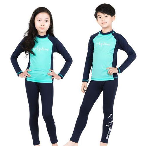 보리보리 [아쿠아리우스]아동 주니어 남아 여아 수영복 래쉬가드 AQ-STL03 상하 세트