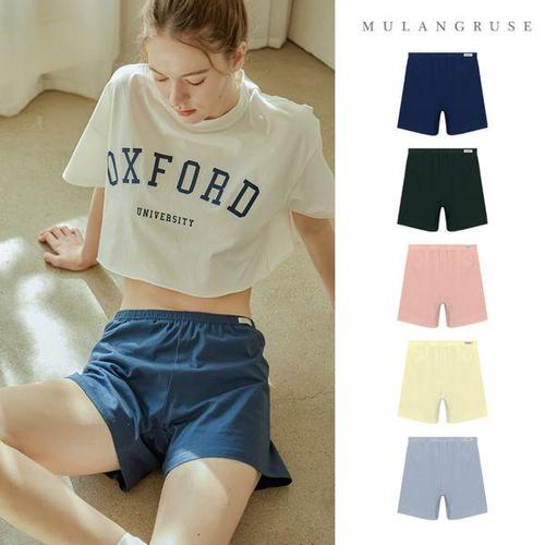 하프클럽 [물랑루즈]아이엠 여성 질염예방 순면 사각 트렁크 4종 세트