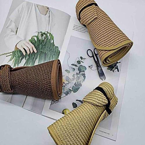 썬캡 여성모자 진베이지 선캡모자 리본 돌돌이 WF41627