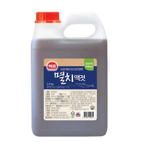 사조해표 멸치액젓 2.5kg 2개