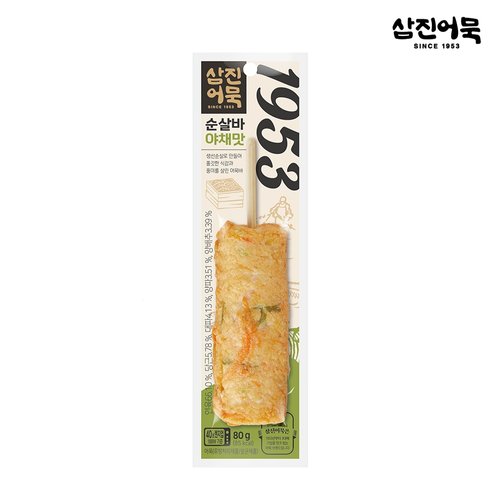 [삼진어묵] 순살바 야채맛 80g