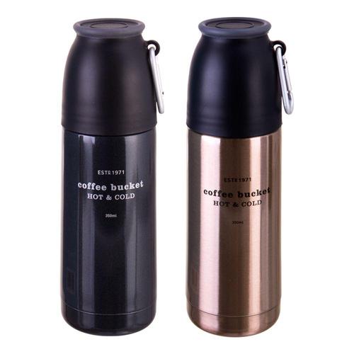 코멕스 트래블러 보온보냉병 350ml X 2개(블랙+골드) (WFIYXUR)