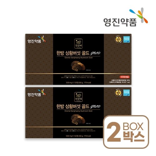 [영진약품/2박스] 한방 상황버섯 골드 550mgX120정X2박스
