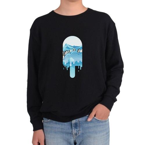 기모맨투맨 온난화 빙하 남극 펭귄 보호그림 다양한색상 전사이즈 WFKIX7Q