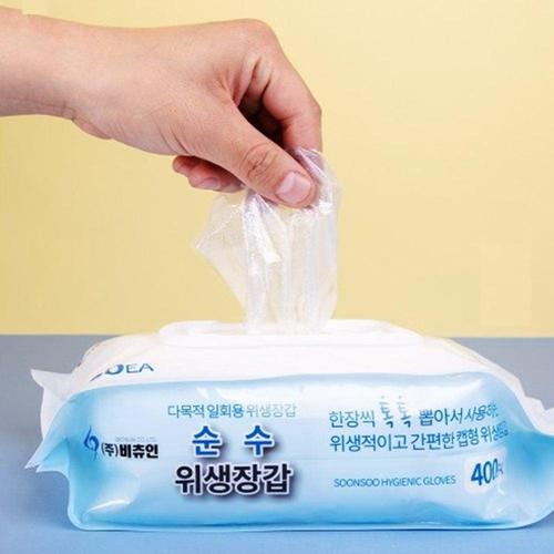 VBC 순수 캡형 위생장갑 24x26cm (400매)x6팩 WFHQ9HZ