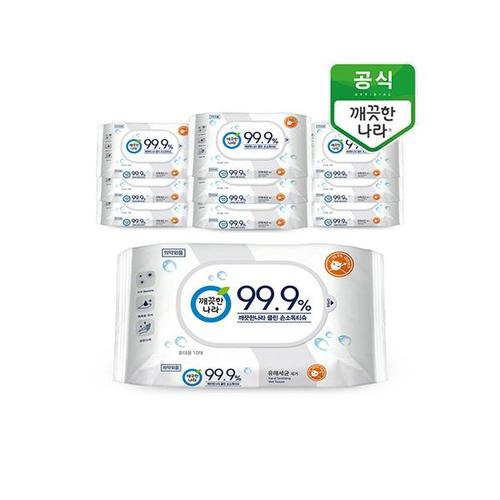 [깨끗한나라]클린 손소독티슈 10개
