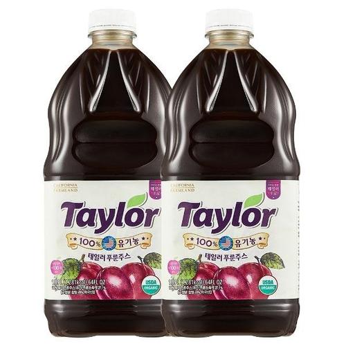 [테일러팜스]테일러푸룬 공식 유기농 푸룬주스 1.89L x 2병_20152902_644283