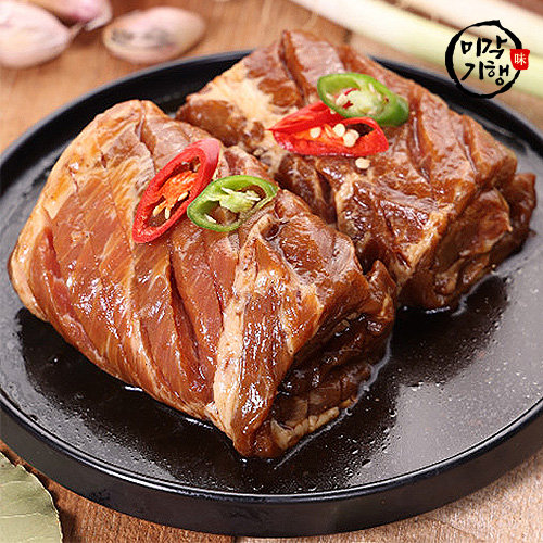 미각기행 국내산 수제 한땀 양념 돼지갈비 5인분 1.6kg (용기포장)