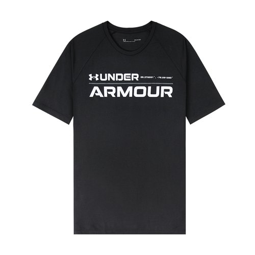 언더아머 워드마크 2.0 기능성 반팔 티셔츠 블랙 1370538-001
