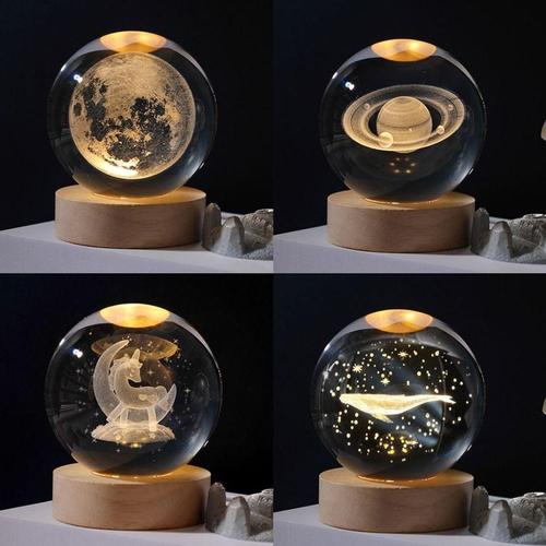 우주인 LED 인테리어 조명 수정구 무드등 집들이 선물