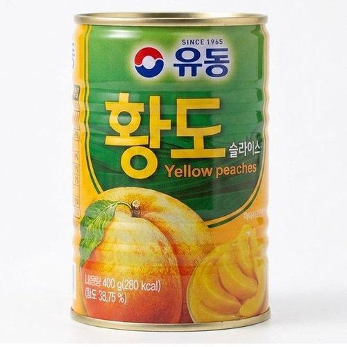 갤러리아_유동 황도 슬라이스 400g x10캔