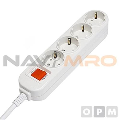 [JHL750QV_51CE]4구 1EA/2호 (1.5m) 정격전압 16A 250V