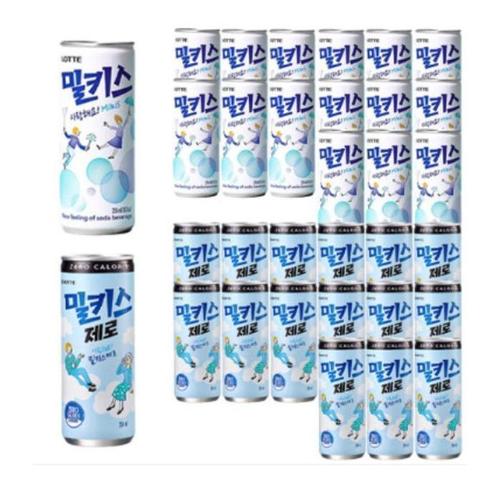 [롯데칠성음료]밀키스 밀키스 제로 250ml 각15개씩 총 30개입 /s (42543102)