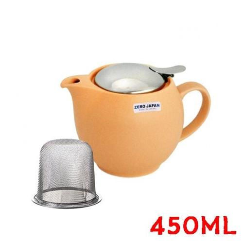 티용주전자 티포트 라운드 450ml 젤라토망고 도자기티포트 주전자 필터주전자 HW25D11E