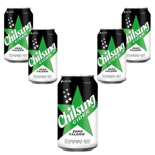 [롯데]무료배송 칠성사이다 제로 355ml 24캔 제로캔 제로사이다 (33107993)