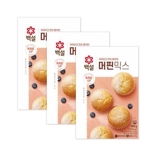 [CJ제일제당]백설 오븐용머핀믹스 500g x3개
