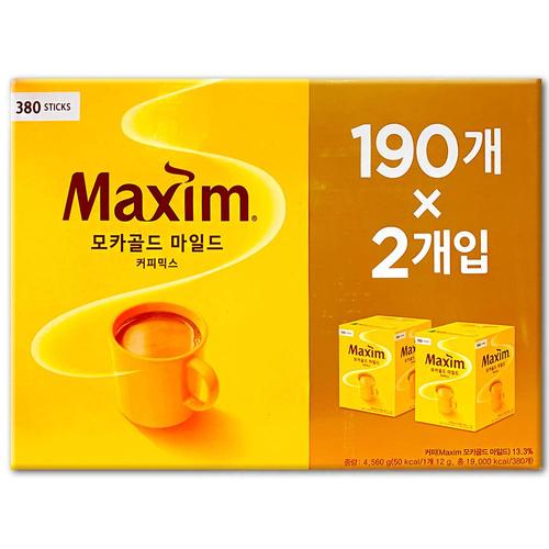 코스트코 코리아 [코스트코] 맥심 모카골드 마일드 커피믹스 4560g(12g x 380개) 믹스커피 다방커피