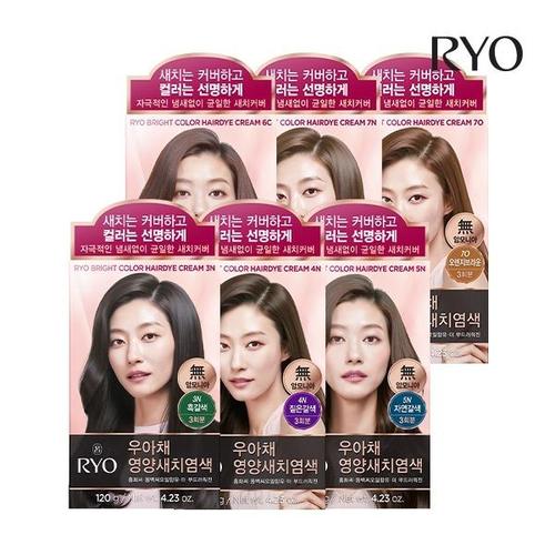 [더블유쇼핑]려 우아채 멋내기새치크림 염색약 3입 (옵션)_14034736_588827