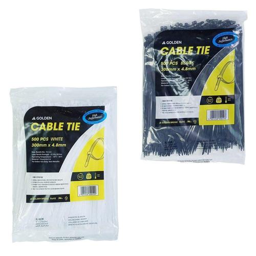 골든 케이블타이 300mm x 4.8mm 500개입 (WFK4D5C)