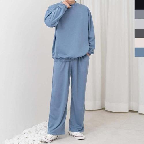 [셀럽하우스]남자 VKPO4754 맨투맨 와이드 바지세트 10대 운동복 빅사이즈