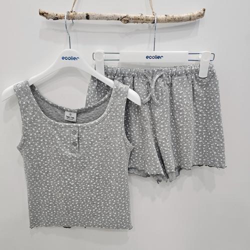 [에꼴리에][시흥모다] 에꼴리에 주니어 프린트 나시티  파자마 세트 26OP754_SH