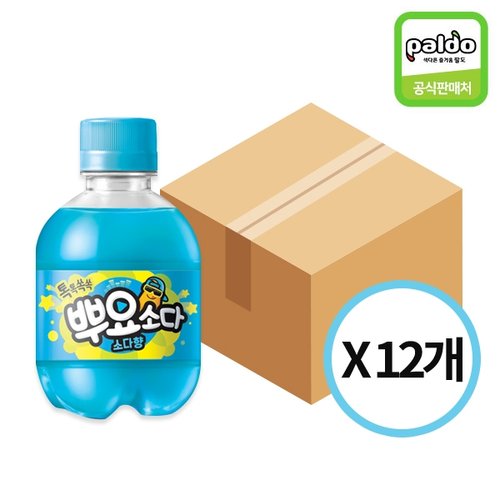 팔도 톡톡쏙쏙 뿌요소다 소다맛 245ml x 12개