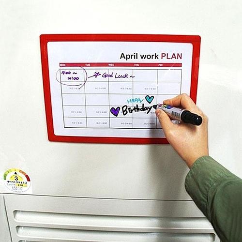 BDM 데스크용품 떼엇다붙였다 A4 포켓패드 안내판 5가지색상