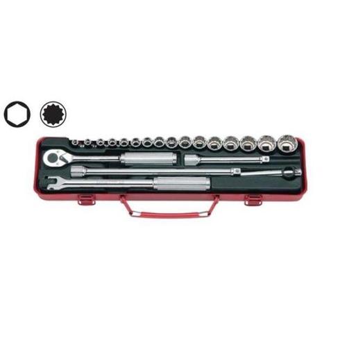 주식회사 금수저몰 132126 3/8In.ch 핸드소켓 세트 3206M(12P) 복스 렌 (WE94DF1)