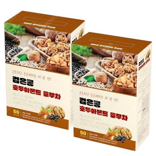 [지노]지노 검은콩 호두아몬드 50T X 2개 율무차 곡물차 십곡차 (12264599)
