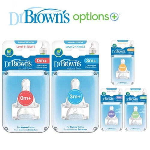 닥터브라운 옵션스플러스 내로우넥 스탠다드 젖꼭지 배앓이젖병 꼭지 택1