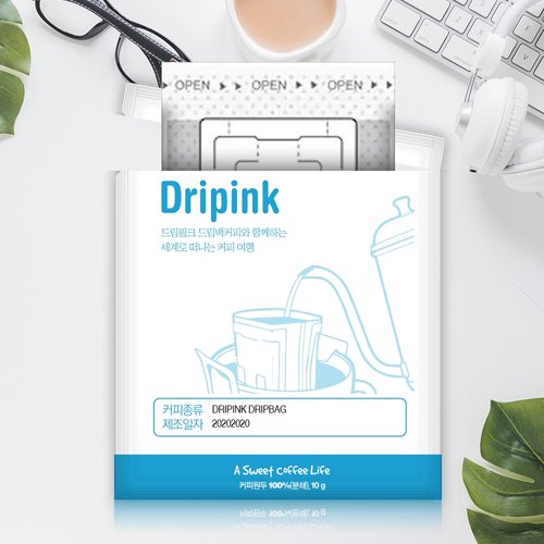 드립핑크 니카라과 10g x 30봉 드립백커피 티백 핸드 갓볶은 향이 살아있는