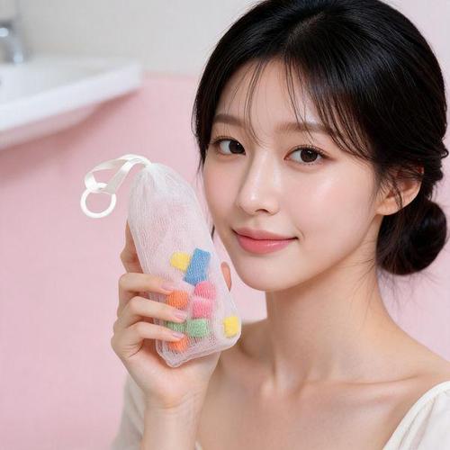 [에이치플러스몰]클렌징 거품망 세안 페이스 페이셜 폼 클렌저 비누 거품 내기 거품기 욕실