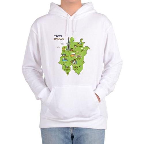 [에이치플러스몰]TOUR 후드티 한국여행 DAEJEON MAP 대전여행 가볼만한