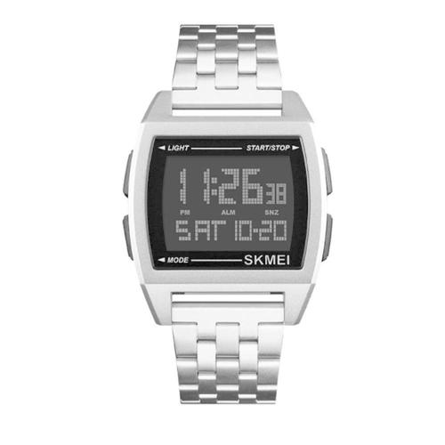 [셀럽하우스]20대 DZMLTGQI 40대 남성 방수 네모 전자 메탈 심플 손목 시계