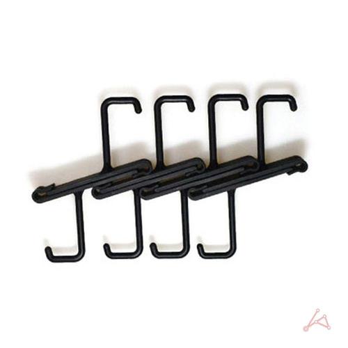 철망고리 네트망 제품전시 후크 걸이 검정 8p WF41165