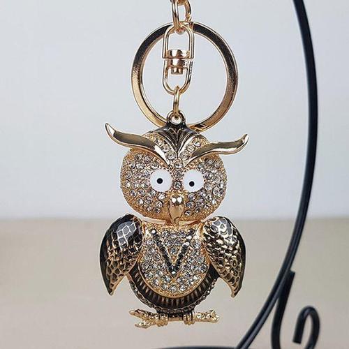 [셀럽하우스]흰눈 DFOEEQZH 보석부엉이 열쇠고리 키홀더 키링 GWB (2019)