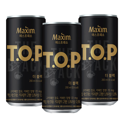 맥심 티오피 더블랙 200ml x 36캔