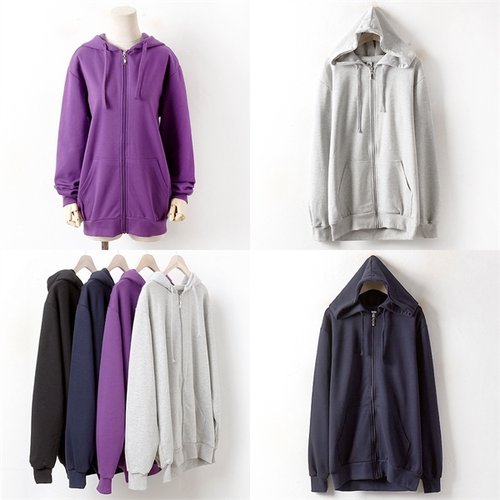 나야홍 PC 베이직면후드집업 3203H104 여성 큰옷