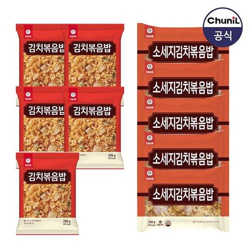 [천일식품]김치볶음밥 250g 5봉 + 소세지김치볶음밥 250g 5