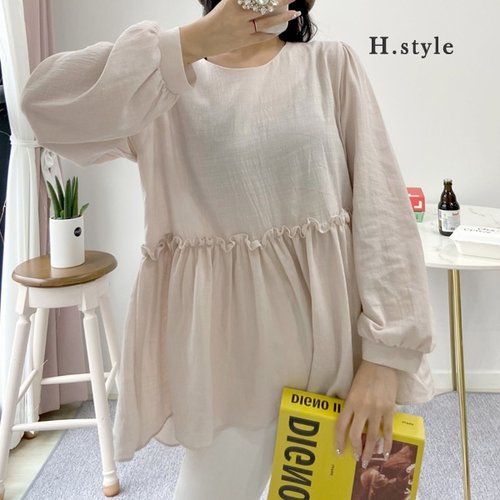 H스타일(GG)에이스블라우스/봄신상/루즈핏/긴팔/브라우스/남방/셔츠/NB/블라우스