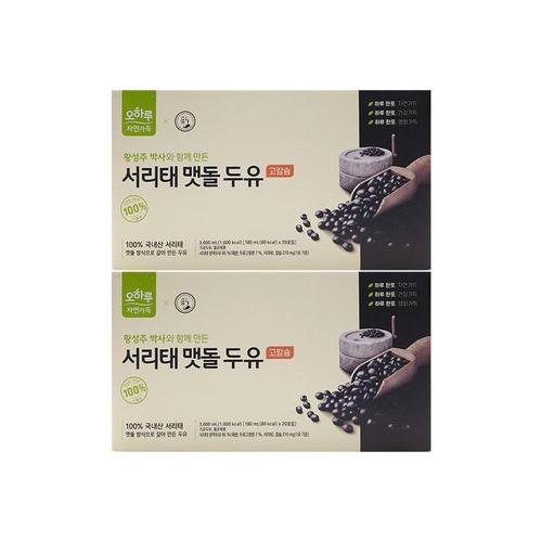 오하루 자연가득 서리태 맷돌 두유 180ml x 20팩 x 2박스
